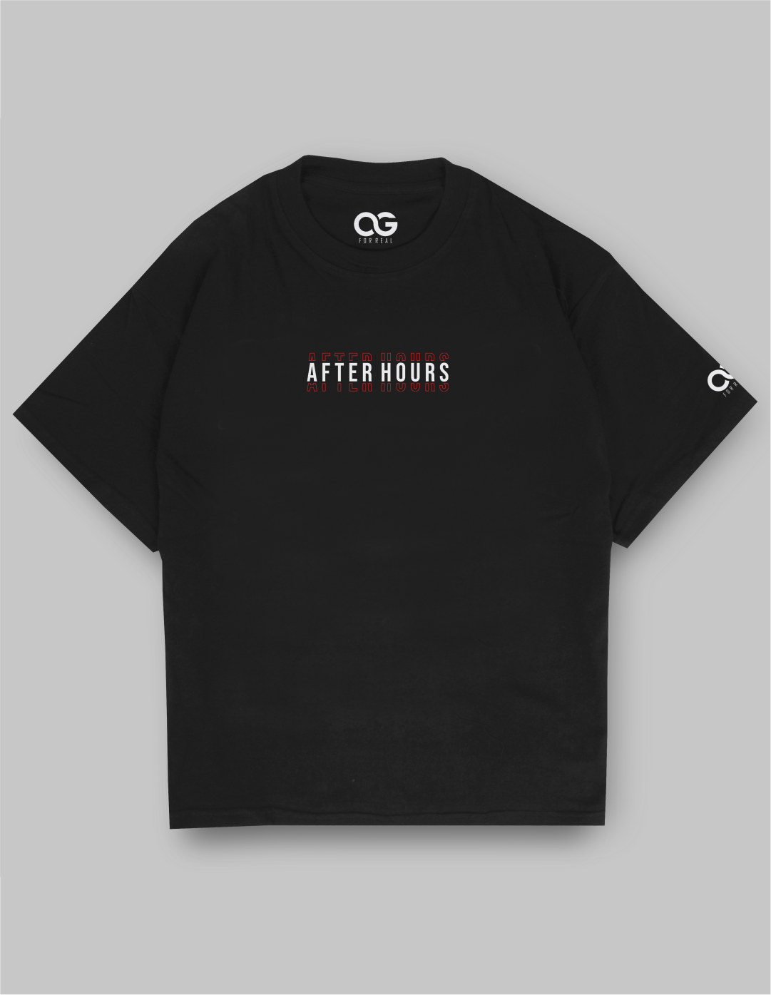 Street, Weeknd Oversized T-Shirt front black