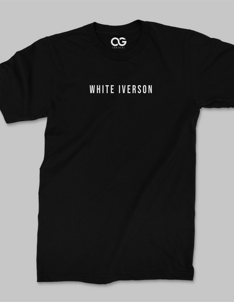 white iverson t shirt