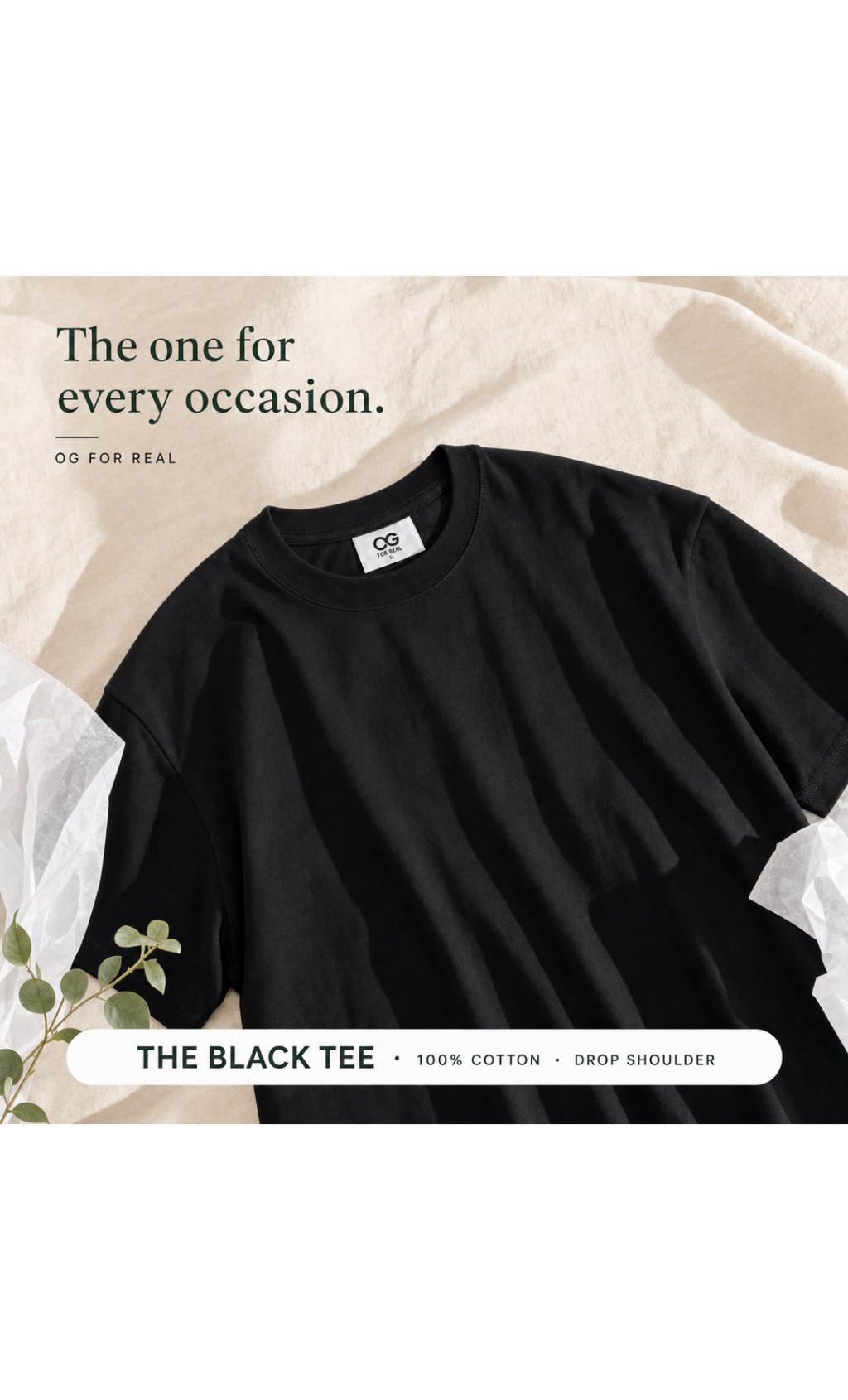 3 Plain Tee Combo, T-shirt
