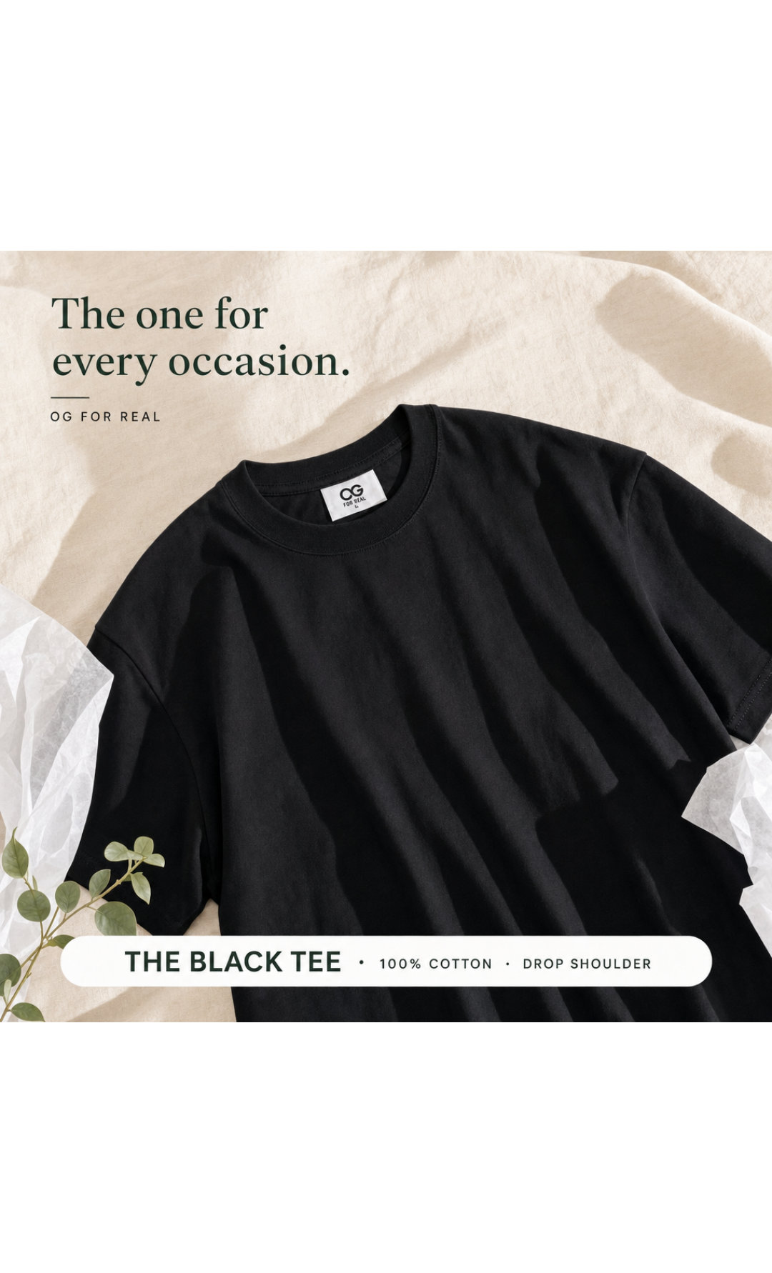 3 Plain Tee Combo, T-shirt