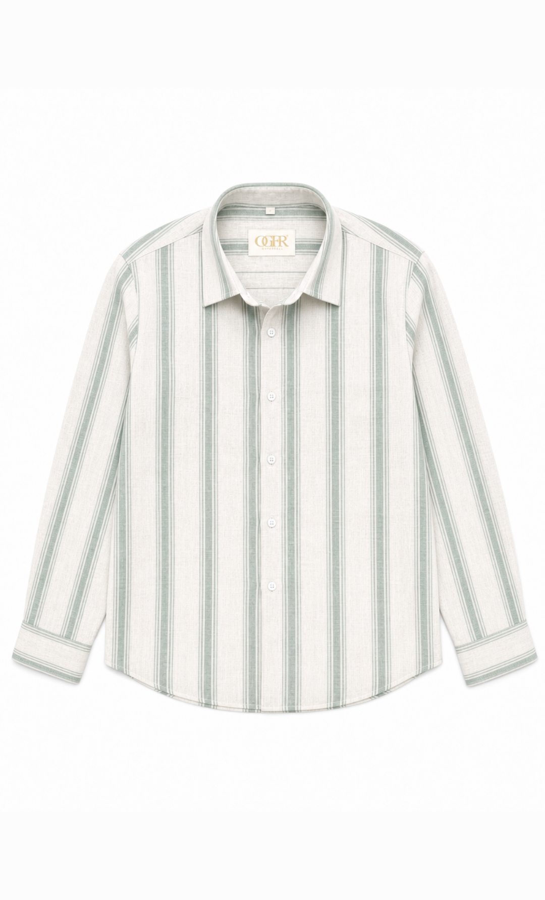 Lime-Mint, Linen Shirt