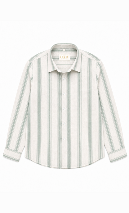 Lime-Mint, Linen Shirt
