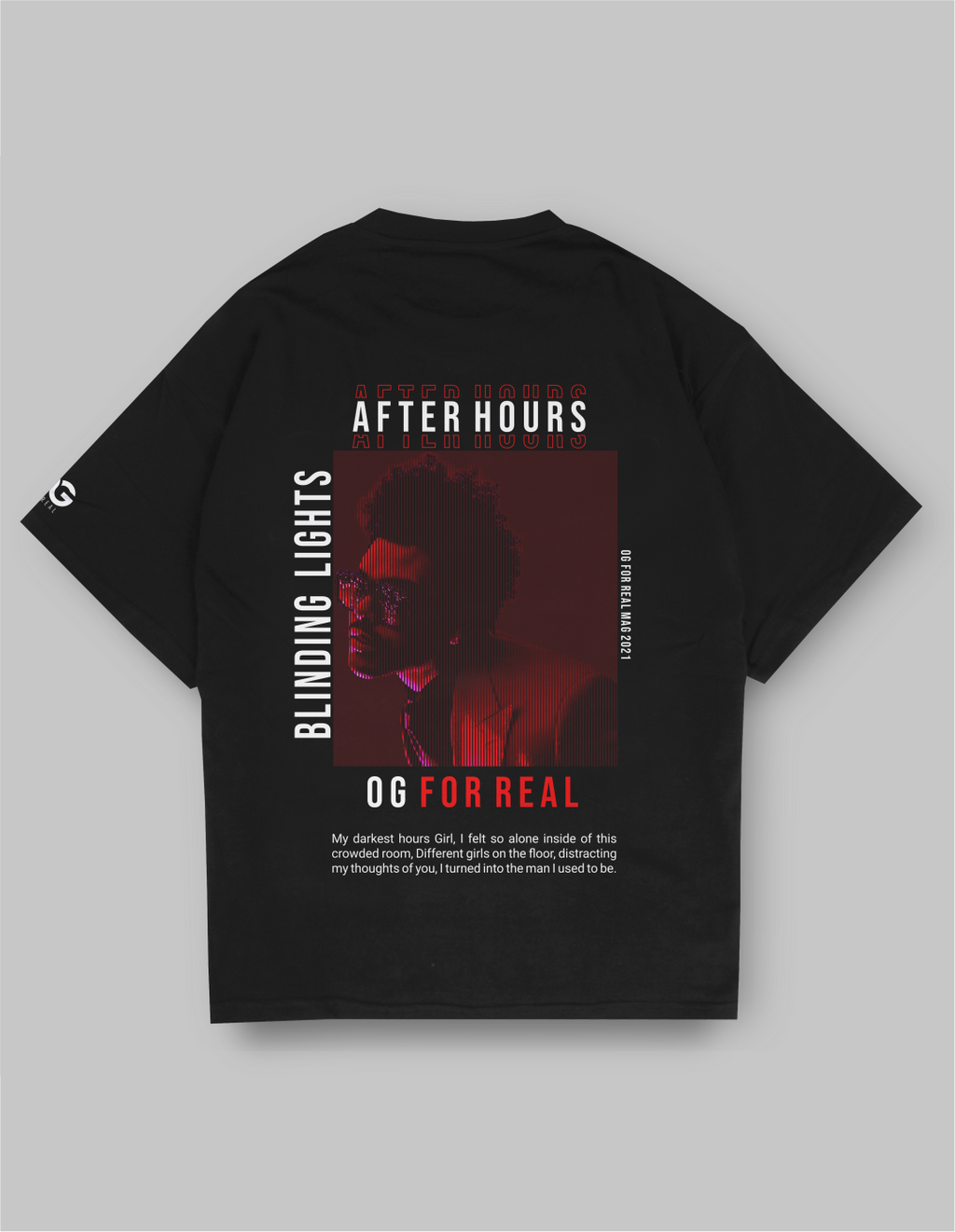 Street, Weeknd Oversized T-Shirt back
